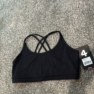 NWT Fourlaps Sports Bra. Size Medium